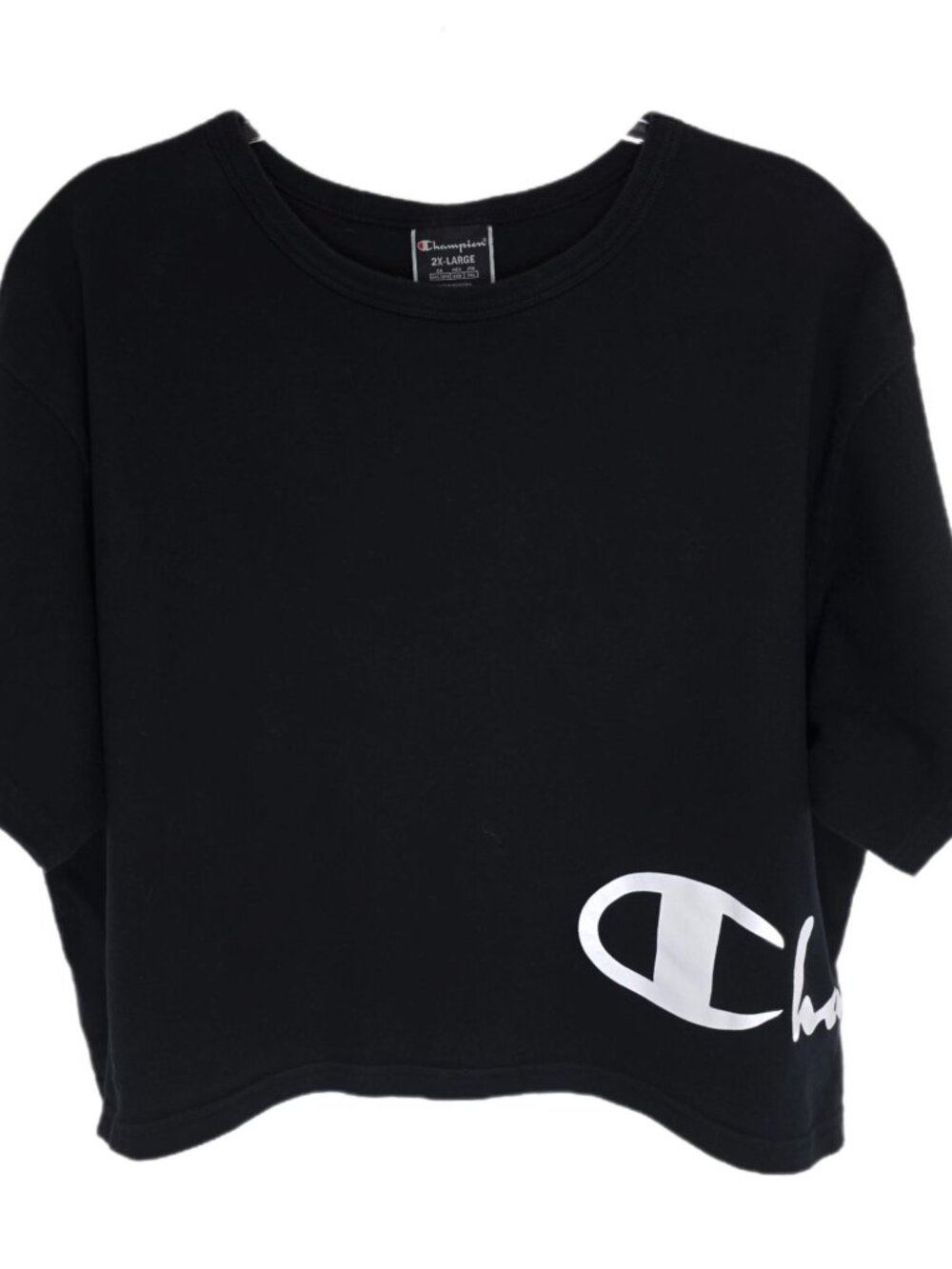 1467 Champion Plus Baggy Cropped Short Sleeve T-Shirt Sz.2X Womens